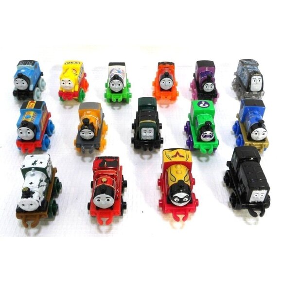THOMAS & Friends tiny trains set of 15 approx 2" long each MATTEL 2014 #4 - Picture 1 of 3
